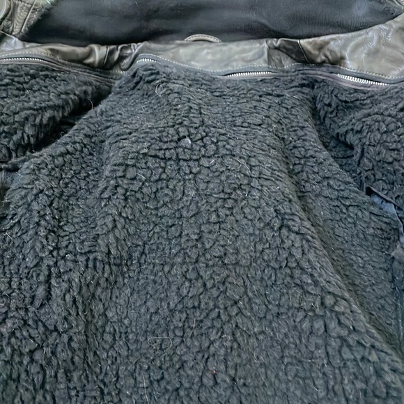 Golden Goose Deluxe Brand - leather jacket with shearling liner - Picture 10 of 14